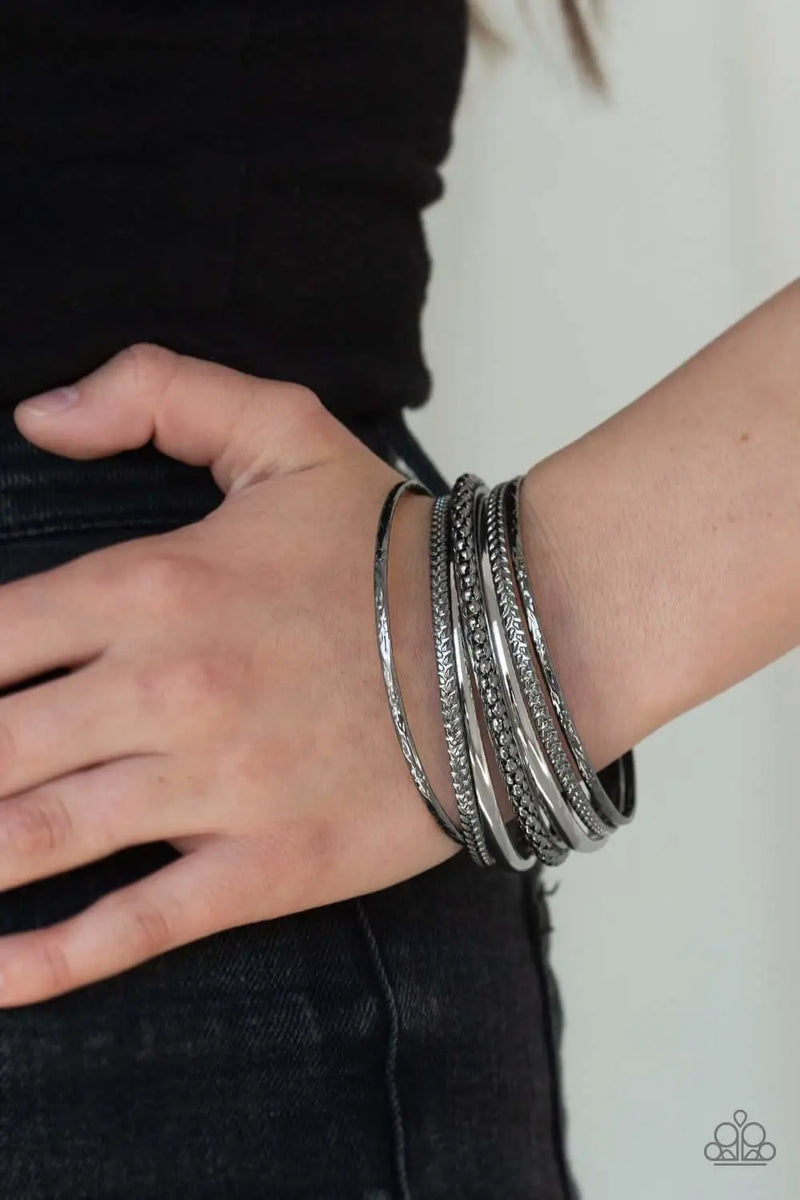 Gunmetal cuff bracelet paparazzi deals