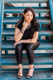 Nothing But Trouble - Black Hoop Earrings ~ Paparazzi