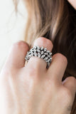 Wine And Vine - White Ring ~ Paparazzi