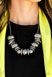 Only The Brave - Black Necklace ❤️ Paparazzi