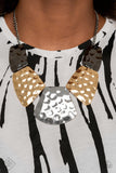 HAUTE Plates - Multi Necklace ❤️ Paparazzi