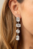 Cosmic Heiress - White Earrings ❤️ Paparazzi