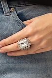 Galactic Glamour - White Ring ❤️ Paparazzi