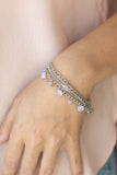 Glossy Goddess - White Bracelet ❤️ Paparazzi