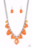 Venetian Vacation - Orange Necklace ❤️ Paparazzi