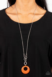 Hidden Dune - Orange Necklace ❤️ Paparazzi