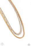 I SQUARE For You - Gold Necklace ❤️ Paparazzi