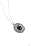 Mesa Medallion - Black Necklace ❤️ Paparazzi