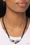 Pampered Pearls - Blue Necklace ❤️ Paparazzi