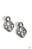 Handcrafted Horseshoe - White Earring ❤️ Paparazzi