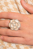 Debonair Delight - White Ring ❤️ Paparazzi