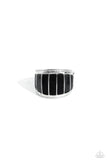SWATCH Your Step - Black Ring ❤️ Paparazzi