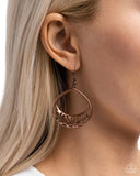 Island Ambrosia - Copper Earrings ❤️ Paparazzi