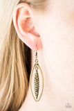 Sparkle All Day - Brass Earrings ❤️ Paparazzi