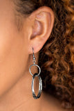 Dizzying Dynamics - Gunmetal Earrings ❤️ Paparazzi