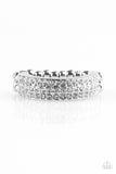 Turn The Other Chic - White Ring ~ Paparazzi