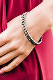 Might And Chain - Black Bracelet ❤️ Paparazzi