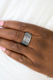 Texture Timbre - Black Ring ❤️ Paparazzi