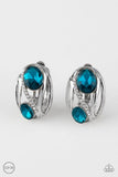 Wheres The Firework - Blue Clip-On Earrings ~ Paparazzi