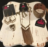 Alpha Glam - Brass Necklace ~ Paparazzi Fashion Fix