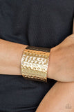 Wonderfully Wonder Woman - Gold Cuff ~ Paparazzi