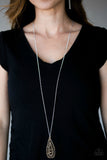 Tiki Tease - Black Necklace ~ Paparazzi