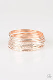 Am I Bright - Rose Gold Bracelets ~ Paparazzi