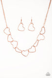 Unbreak My Heart - Rose Gold Necklace ❤️ Paparazzi
