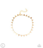 Sand Shark - Gold Ankle Bracelet ❤️ Paparazzi