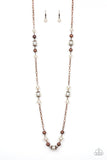 Wall Street Waltz - Copper Necklace ~ Paparazzi