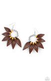 Flower Child Fever - Orange Earrings ~ Paparazzi Summer Packs