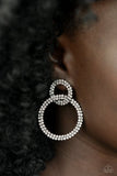 Intensely Icy - Black Earrings ❤️ Paparazzi