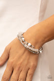 Whimsically Whirly - White Bracelet ❤️ Paparazzi