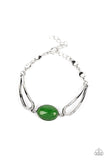 A Quarter Past ZEN - Green Bracelet ❤️ Paparazzi