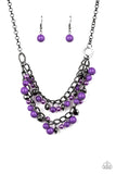 Watch Me Now - Purple Necklace ~ Paparazzi