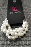 Work The Ballroom - White Bracelet ~ Paparazzi