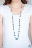 Secret Treasure - Blue Necklace ~ Paparazzi