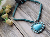 A Heart Of Stone - Blue Necklace ❤️ Paparazzi