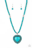 A Heart Of Stone - Blue Necklace ❤️ Paparazzi