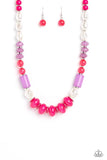 A SHEEN Slate - Pink Necklace ❤️ Paparazzi