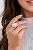 Blinging Down The House - White Ring ~ Papaprazzi Fashion Fix