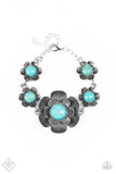 Badlands Blossom - Blue Bracelet ~ Paparazzi Fashion Fix