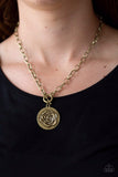 Beautifully Belle - Brass Necklace ❤️ Paparazzi