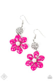 Bewitching Botany - Pink Earrings ❤️ Paparazzi