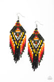 Boho Blast - Green Earrings ~ Paparazzi