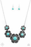 Bountiful Badlands - Blue Necklace ~ Paparazzi Fashion Fix