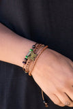 Brazen Butterfly - Green Urben Slip Knot ~ Paparazzi Bracelets