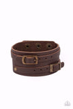 Bronco Bustin Buckles - Brass Bracelet ❤️ Paparazzi