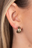 Burnished Beauty - Brass Earrings ❤️ Paparazzi