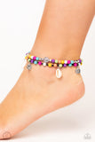 Buy and SHELL - Multicolored Anklet ❤️ Paparazzi